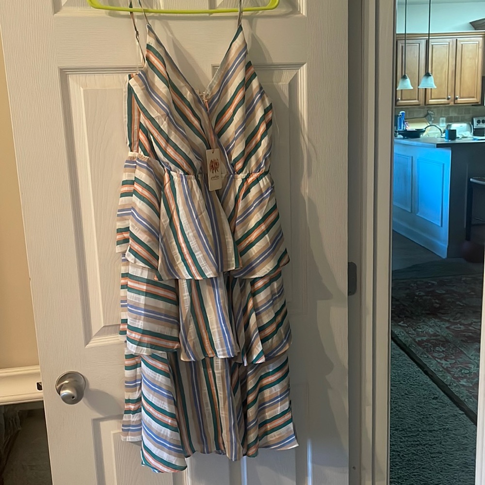 Size Large Striped Summer Dress, New with Tags!